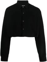 Société Anonyme chemise crop à broderies - Noir