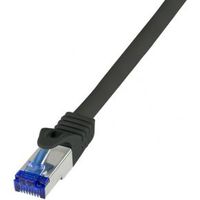 LogiLink C6A143S netwerkkabel Zwart 50 m Cat6a S/FTP (S-STP) - thumbnail