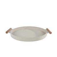 Dienblad Ray beige metaal 42x36x3cm