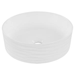 Differnz Wave waskom keramiek | wit | Ø 37 x 12 cm
