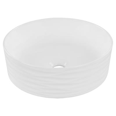 Differnz Wave waskom keramiek | wit | Ø 37 x 12 cm