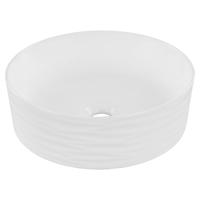 Differnz Wave waskom keramiek | wit | Ø 37 x 12 cm