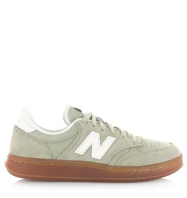 New Balance - T500 leren sneakers groen Suede Unisex