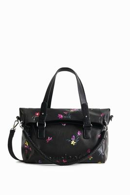 Tas met kleine bloemen - BLACK - U