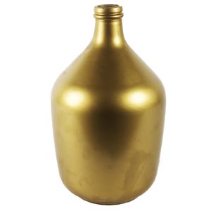 Countryfield Vaas - mat goud - glas - XL fles vorm - D23 x H38 cm