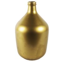 Countryfield Vaas - mat goud - glas - XL fles vorm - D23 x H38 cm - thumbnail