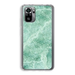 Groen marmer: Xiaomi Redmi Note 10S Transparant Hoesje
