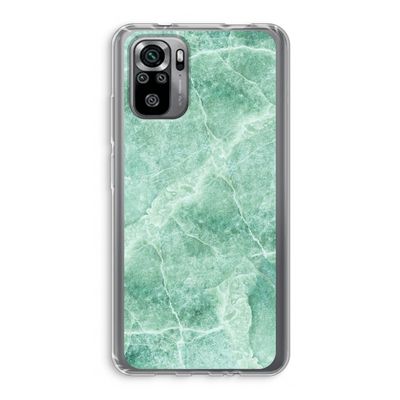Groen marmer: Xiaomi Redmi Note 10S Transparant Hoesje