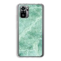 Groen marmer: Xiaomi Redmi Note 10S Transparant Hoesje