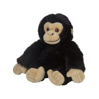 Pluche dieren knuffels Chimpansee aap van 16 cm - thumbnail