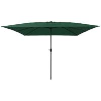 VidaXL Tuinparasol groen 295 x 295 x 245 cm polyester en staal