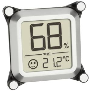 TFA Dostmann Humidore Thermo- en hygrometer Zilver