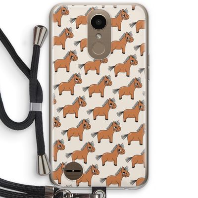 Pony: LG K10 (2017) Transparant Hoesje met koord