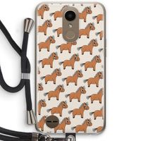 Pony: LG K10 (2017) Transparant Hoesje met koord