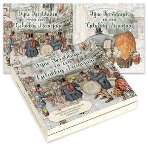 Anton Pieck Kerstkaarten Winkelend Echtpaar