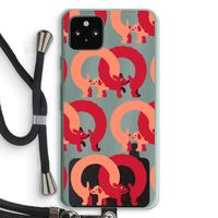 Dogs: Pixel 5a 5G Transparant Hoesje met koord