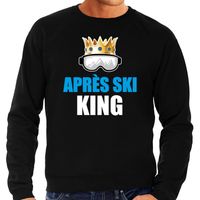 Apres ski trui Apres ski King zwart heren - Wintersport sweater - Foute apres ski outfit - thumbnail