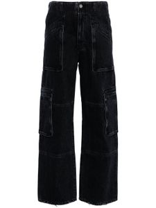 AMIRI pantalon cargo à effet délavé - Noir