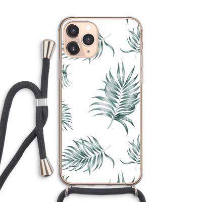 Simple leaves: iPhone 11 Pro Max Transparant Hoesje met koord