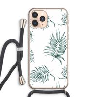 Simple leaves: iPhone 11 Pro Max Transparant Hoesje met koord