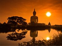 Tuinposter Boeddha 3 - thumbnail