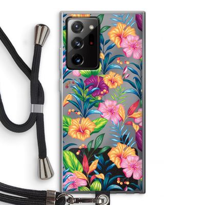 Tropisch 2: Samsung Galaxy Note 20 Ultra / Note 20 Ultra 5G Transparant Hoesje met koord