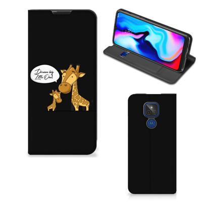Motorola Moto G9 Play Magnet Case Giraffe Motorola Moto G9 Play Magnet Case Giraffe