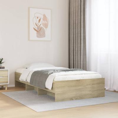 Bedframe zonder matras hout sonoma eikenkleurig 90x190 cm