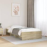 Bedframe zonder matras hout sonoma eikenkleurig 90x190 cm