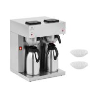 Filterkoffiemachine - 2 x 2 L - incl. thermosflessen