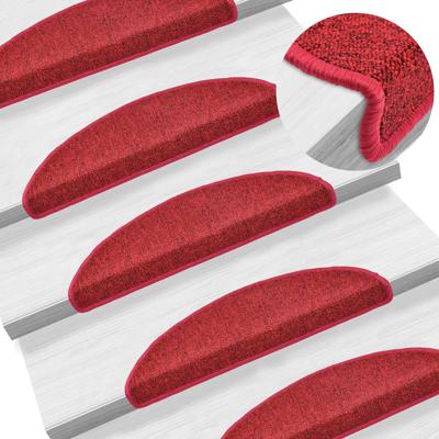 VidaXL 15 st trapmatten 56x17x3 cm bordeauxrood