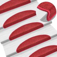 VidaXL 15 st trapmatten 56x17x3 cm bordeauxrood