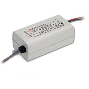 Mean Well APC-12-700 LED-driver Constante stroomsterkte 12 W 0.7 A 9 - 18 V/DC Niet dimbaar, Overbelastingsbescherming 1 stuk(s)