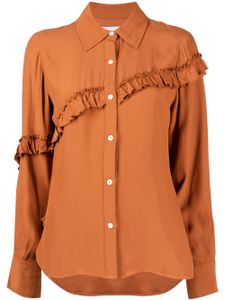 3.1 Phillip Lim chemise volanyée à manches longues - Orange