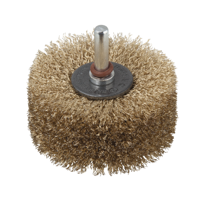 Wolfcraft Hout structuurborstel | Ronde schacht | Ø80 x 35mm | 1 stuk - 2265000
