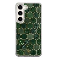 Samsung Galaxy S23 hybride hoesje - Kubus groen