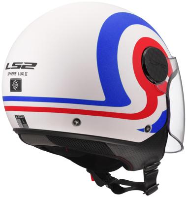 LS2 "of558 sphere lux ii urby" jethelm helmet of558 sph. lux ii urby wh/blue/red m