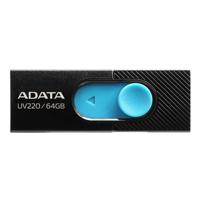 ADATA UV220 USB flash drive 64 GB USB Type-A 2.0 Zwart, Blauw