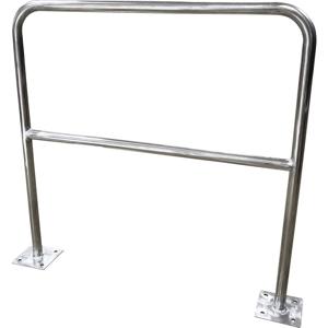 VISO BAR420INOXFIX Veiligheidsreling Veiligheidshek van staal met bodemplaat (Ø x h) 40 mm x 1000 mm