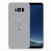 Samsung Galaxy S8 Plus Telefoonhoesje met Naam Grijs Baby Olifant