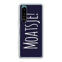 Moatsje!: Sony Xperia 5 III Transparant Hoesje