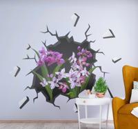 Stickers met visuele effecten Orchideeën uit het gat