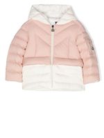 Moncler Enfant doudoune bicolore Liama à capuche - Rose - thumbnail