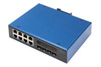 Digitus DN-651160 netwerk-switch Managed L2/L3 Gigabit Ethernet (10/100/1000) Zwart, Blauw - thumbnail
