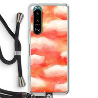 Lichte Wolken: Sony Xperia 5 III Transparant Hoesje met koord