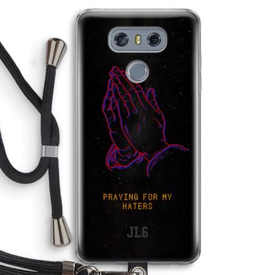 Praying For My Haters: LG G6 Transparant Hoesje met koord