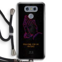 Praying For My Haters: LG G6 Transparant Hoesje met koord