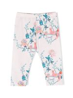 Roberto Cavalli Junior legging en coton à imprimé graphique - Blanc