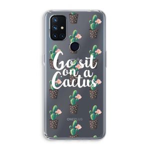 Cactus quote: OnePlus Nord N10 5G Transparant Hoesje