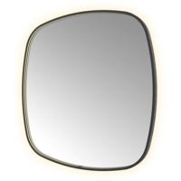 Hotbath &More Mirrors Contour LED Badkamerspiegel - Figuur - 100 x 100 cm - Geborsteld Zwart Pvd